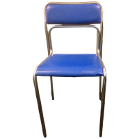 Mid-century Blauw Eetkamerstoel