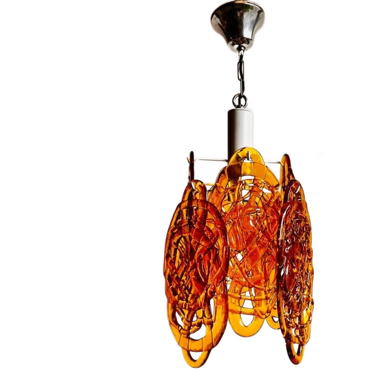 Mid Century Murano Vistosi Mazegga Lamp 1