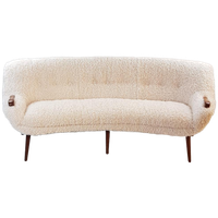 Vintage Bank Teakhout Teddy | Uniek Model Nieuw Gestoffeerd