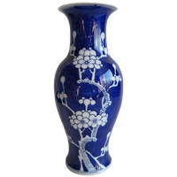 Chinees Blauw Met Wit Prunus Decor Vaas