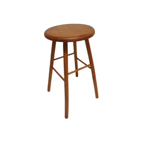 Vintage Houten Kruk 1