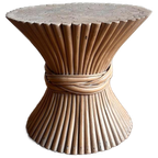 Mcguire Rotan Bamboe Salontafel Bijzettafel Vintage thumbnail 1