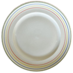5X Vintage Gebaks / Ontbijtbord Regenboog Rand thumbnail 1