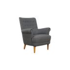 Reupholstered Carl Malmsten Lounge Chair thumbnail 1