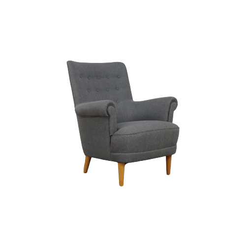 Reupholstered Carl Malmsten Lounge Chair