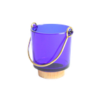 Cobalt Glass Ice Bucket, 1960S thumbnail 1