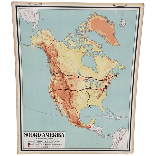 Schoolplaat Noord-amerika 1