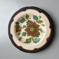 Gouda Plateel Wandbord 29cm Kleurrijk Vintage