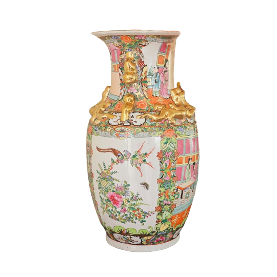 Aziatische Vazen Groot Model 46cm Kleurrijk, Set Chinese Vaas. 1