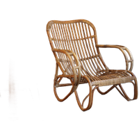 Vintage Fauteuil Van Bamboe En Rotan