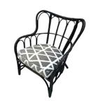 Retro Ikea Mastholmen Boho Bamboe Fauteuil Stoel thumbnail 1