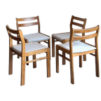 Set 4 Stoere Vintage Deense Eetkamerstoelen Jaren 60 thumbnail 1