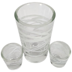 Royal Leerdam - Marek Bartko - (Set) 3 - Serica - Slingerglas - 2007 thumbnail 1