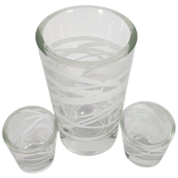 Royal Leerdam - Marek Bartko - (Set) 3 - Serica - Slingerglas - 2007