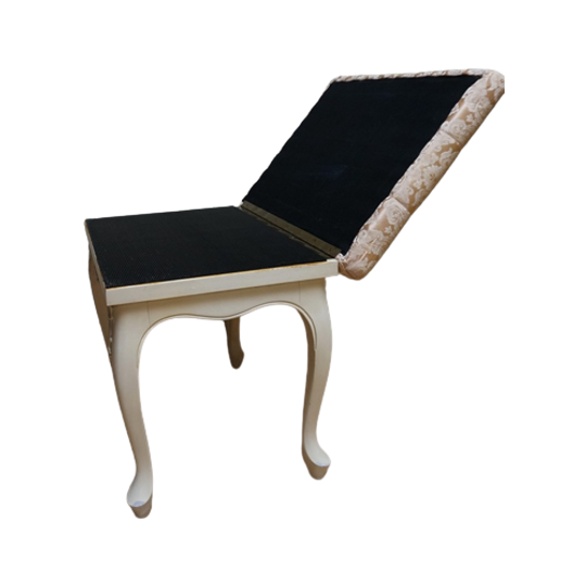 Vintage Louis Xv-stijl Uitklapbare Poef - Schoenenkruk 1