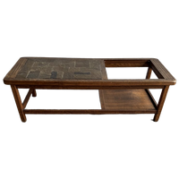 Stone And Wood Coffee Table