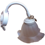 IKEA Jaren 80/90 Wandlamp Romantisch Glazen Kap Kuplett 5pst thumbnail 1