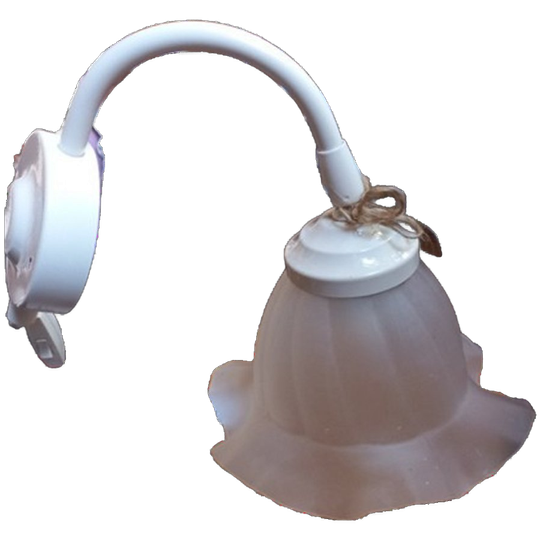 IKEA Jaren 80/90 Wandlamp Romantisch Glazen Kap Kuplett 5pst 1