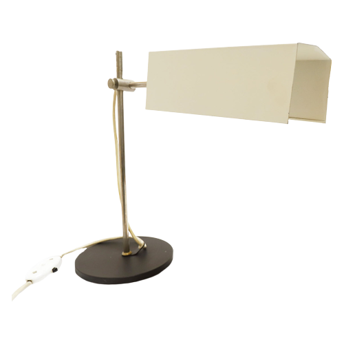 Vintage Bureaulamp Rechthoekige Kap, Jaren '60