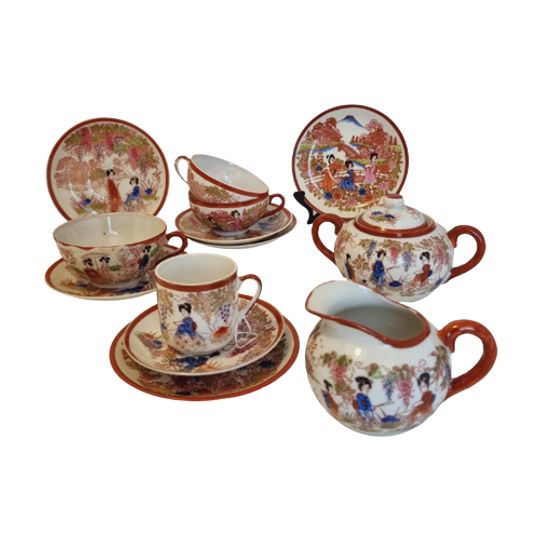 Handbeschilderd Japans Servies | Kerst 1