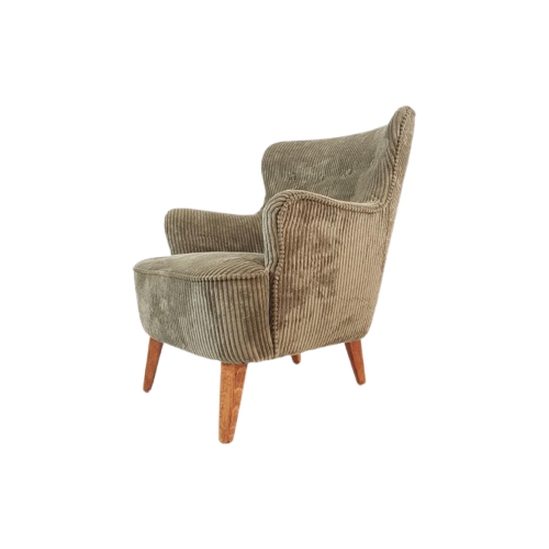 Artifort Theo Ruth Fauteuil Groene Rib