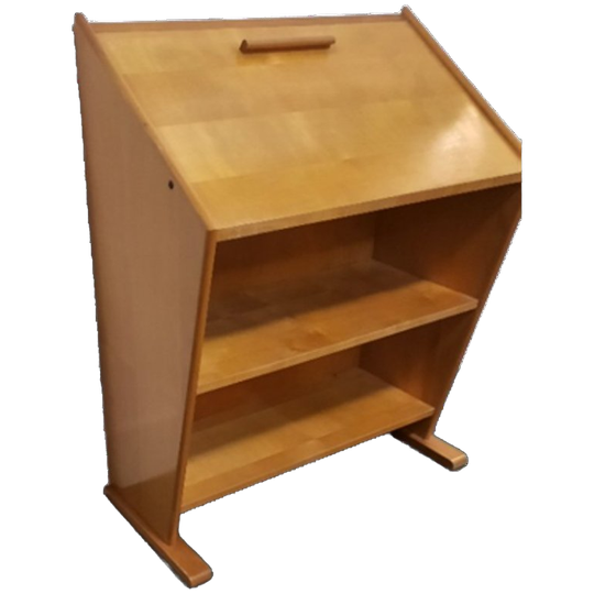Vintage Berken Secretaire Door Cor Alons Voor Gouda Den Boer, 1950 1