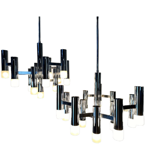 Vintage Design ‘hexagon’ Kroonluchter – Boulanger 1