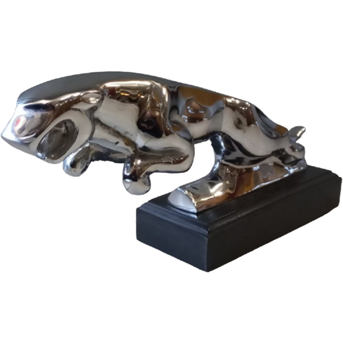 Jaguar Mascotte In Verchroomd Brons. Designed By Frederick Gordon Crosby (1885-1943