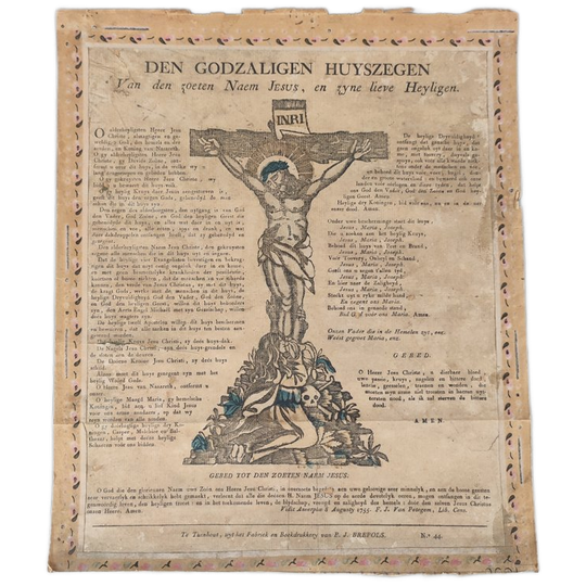 Den Godzaligen Huyszegen Uit 1755 1
