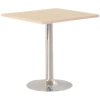 Solidesk Kantinetafel, Ahorn Blad, 70 X 70, Vaste Hoogte Onderstel