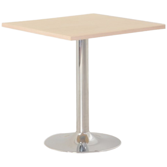Solidesk Kantinetafel, Ahorn Blad, 70 X 70, Vaste Hoogte Onderstel 1