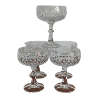 Vintage Kristallen Champagne Coupes