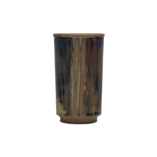 Aardewerk Vaas Donkere Kleuren 1