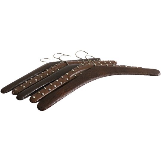 Set Van 5 Bruine Skai Kledinghangers, Jaren '50 1