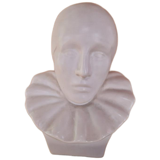 Buste Pierrot Marotte Keramiek Gesigneerd. 1