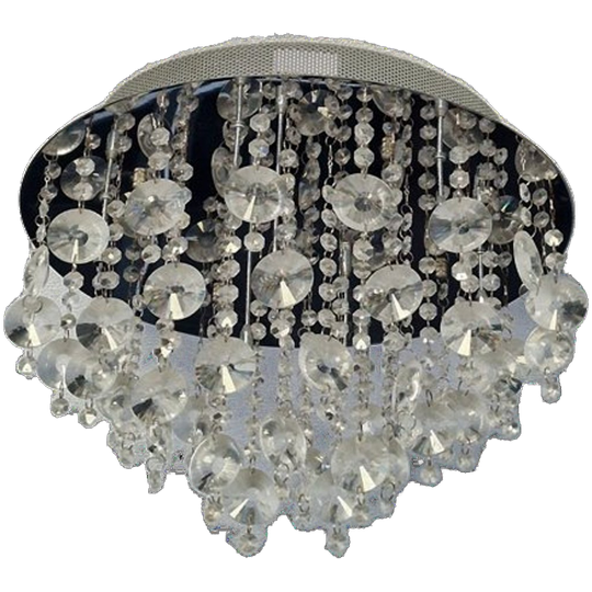 Moderne Plafondlamp Met Kristallen – G9 Fitting. 1