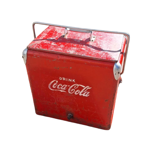 Originele Coca Cola Cooler/Koelbox Uit De 50'R/60'R Jaren😎