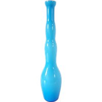 Retro Blauwe Glazen Vaas Retro Vaasje