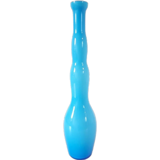 Retro Blauwe Glazen Vaas Retro Vaasje 1