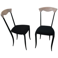 2 X Charme Dining Chair By Fasem Is A Slender, Yet Strong Masterpiece 1980s
