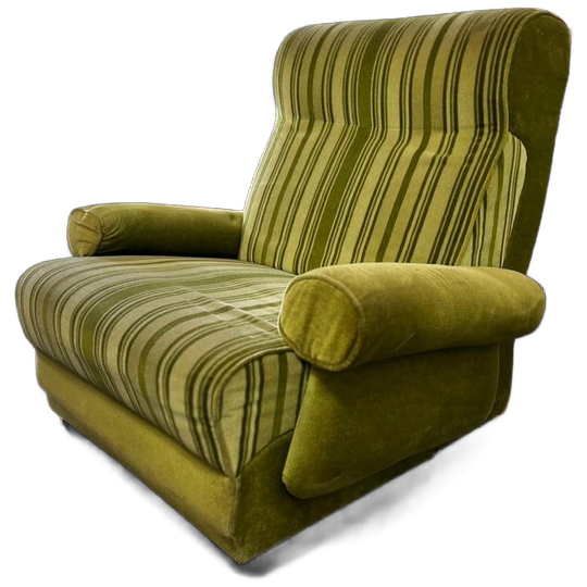 Vintage Groene Eenzit / Zetel / Fauteuil 1