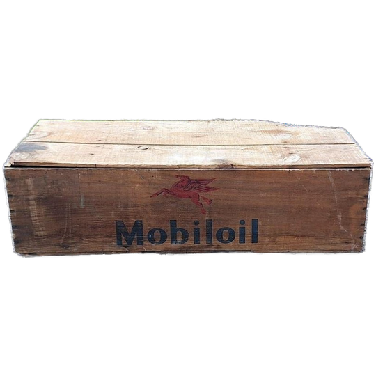 Houten Transport Kist, Transportkist, Krat Mobiloil️⛽️ 1
