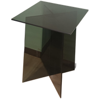Bijzettafel In Gerookt Glas