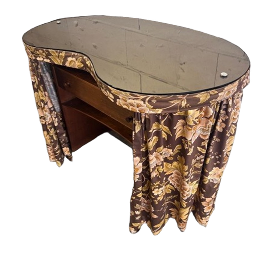 Vintage Curved Make Up Tafel / Bureau / Console Tafel 1
