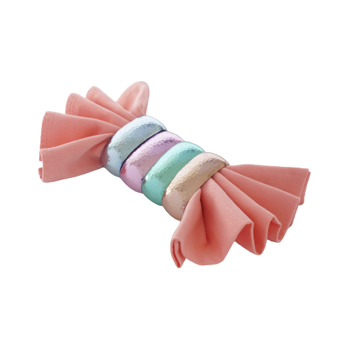 Set Of 4 Colored Napkin Rings