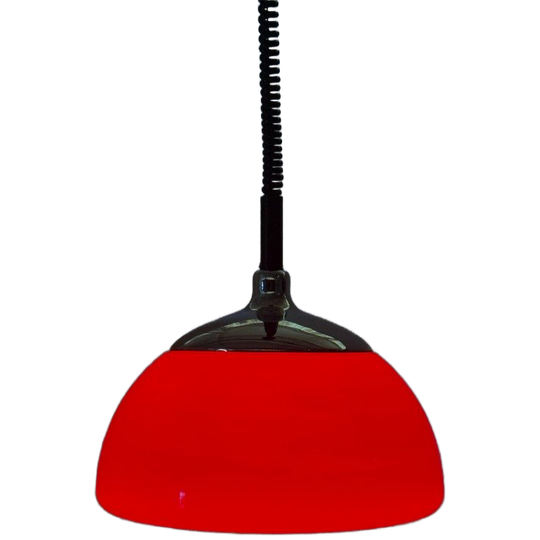 Space Age Hanglamp Van Cosack Leuchten In Rood 1