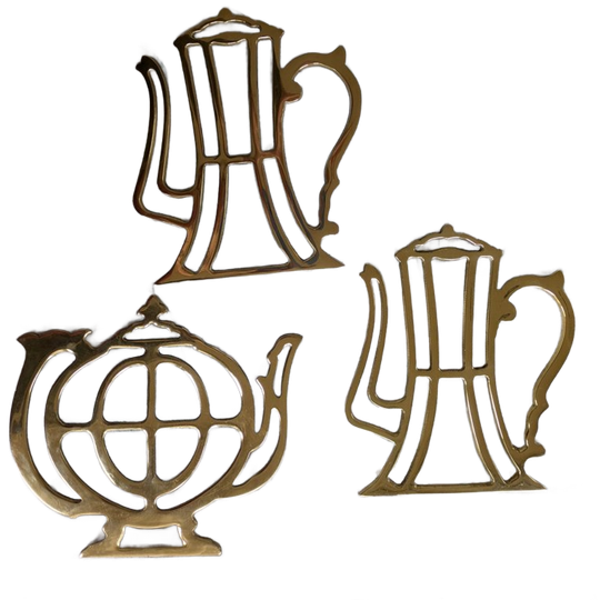 Onderzetters Metaal Goud Thee Pot Koffie Pot 1