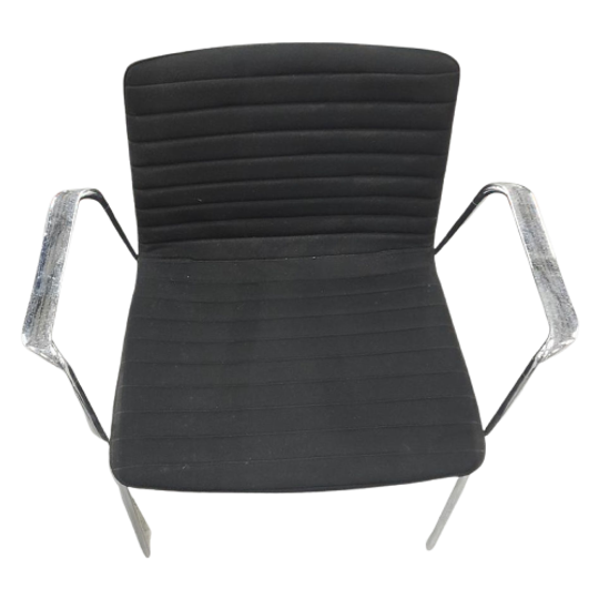 Andreu World Flex Armleunstoel Textiel Metaal Zwart 1