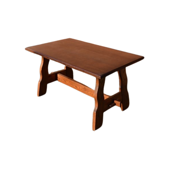Donker Eiken Eettafel Blad Gefineerd 1