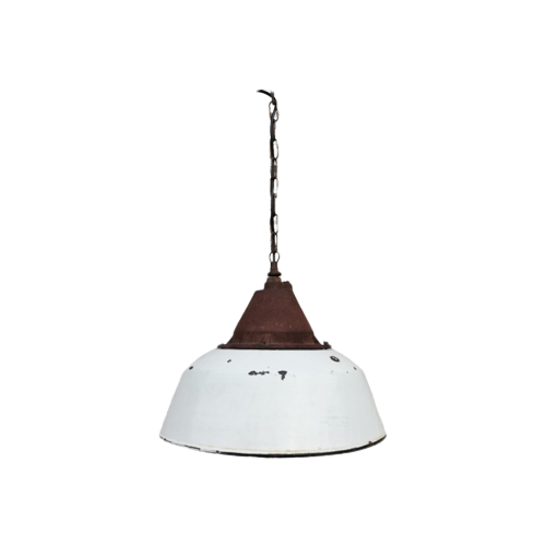 Emaille Hanglamp Wit